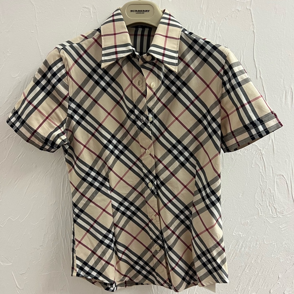 Burberry short sleeve button down